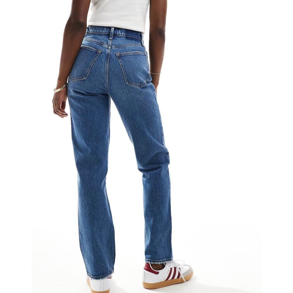 Abercrombie & Fitch Curve Love The 90s Straight Ultra High Rise Jeans 30/10L - Picture 8 of 16